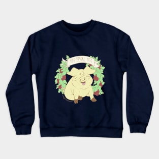 Figs Before Pigs - Vegetarian Vegan Kawaii Pig Crewneck Sweatshirt